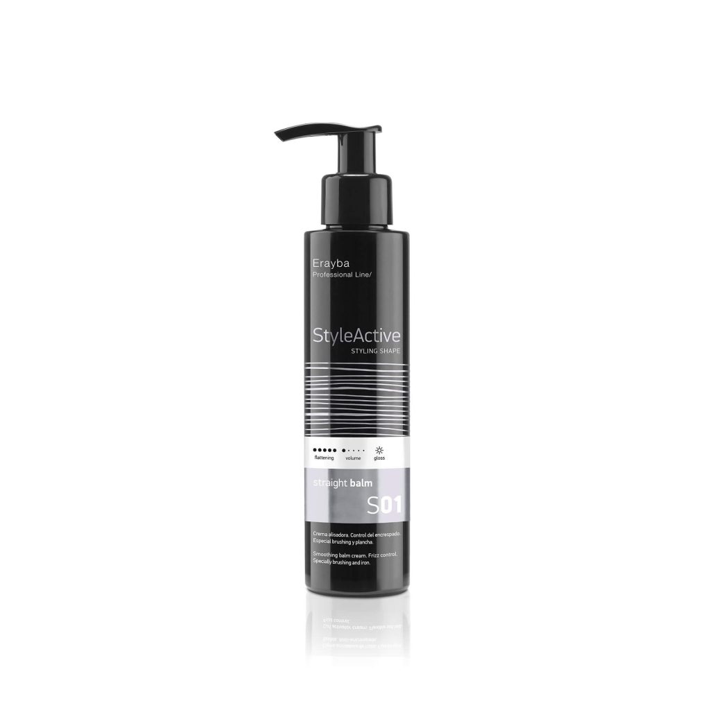 Crema alisadora, control del encrespado y resistencia a la humedad. S01 Straight Balm 150 ml. Erayba