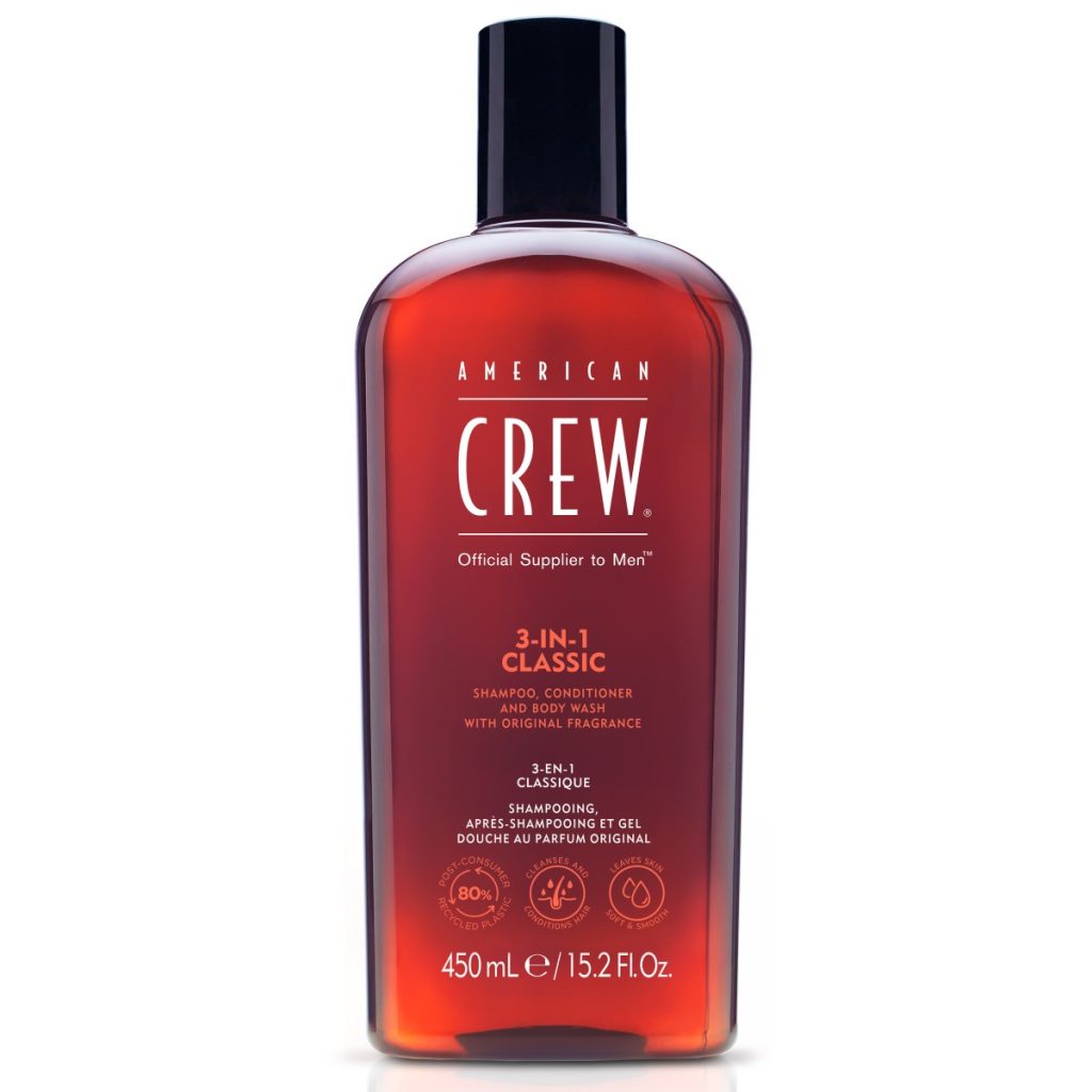 American crew 3-in-1 Champu, Acondicionador y Gel de baño 450 ml. American crew