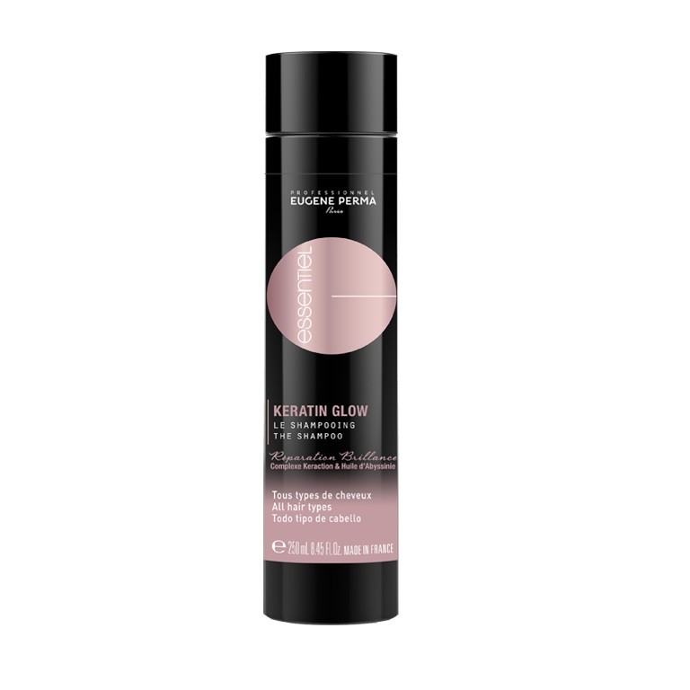 Champu Keratin Glow Essentiel Aporta brillo al cabello