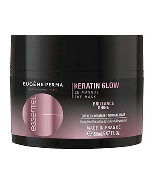 Mascarilla Keratin Glow Essentiel Brillo en el cabellos