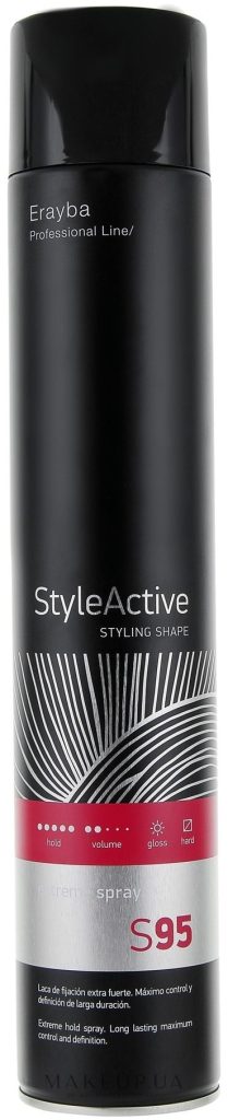 Laca de fijación extra fuerte. S95 Extreme Spray 750 ml. Erayba