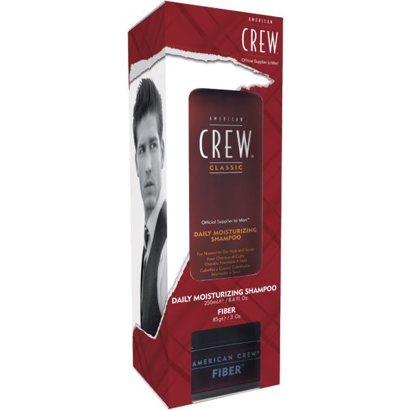 Pack Champu Daily Nutrición + Cera Fiber American Crew