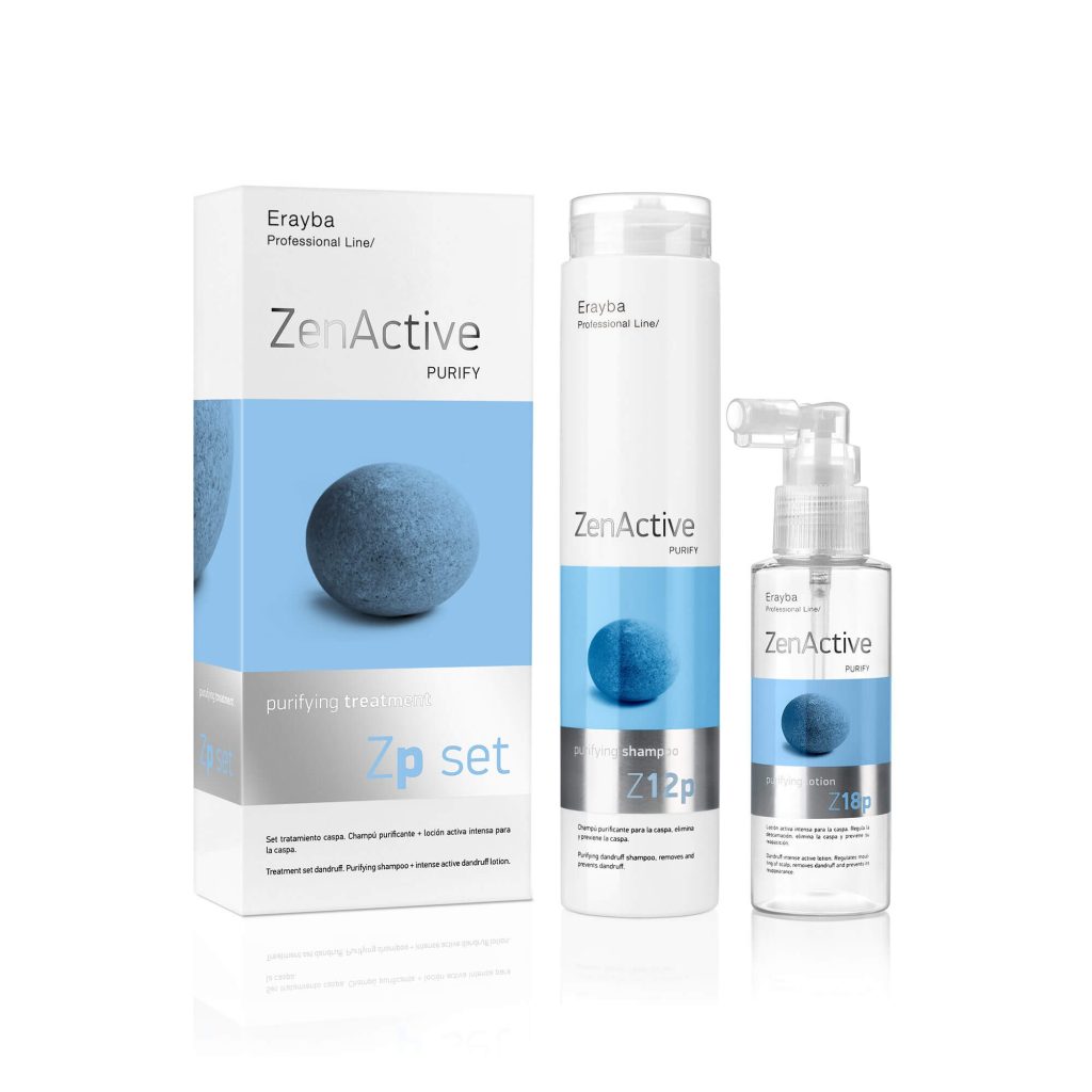 Tratamiento Set purificante para la caspa, elimina y previene la caspa ZP Set Purify Dandruff Erayba