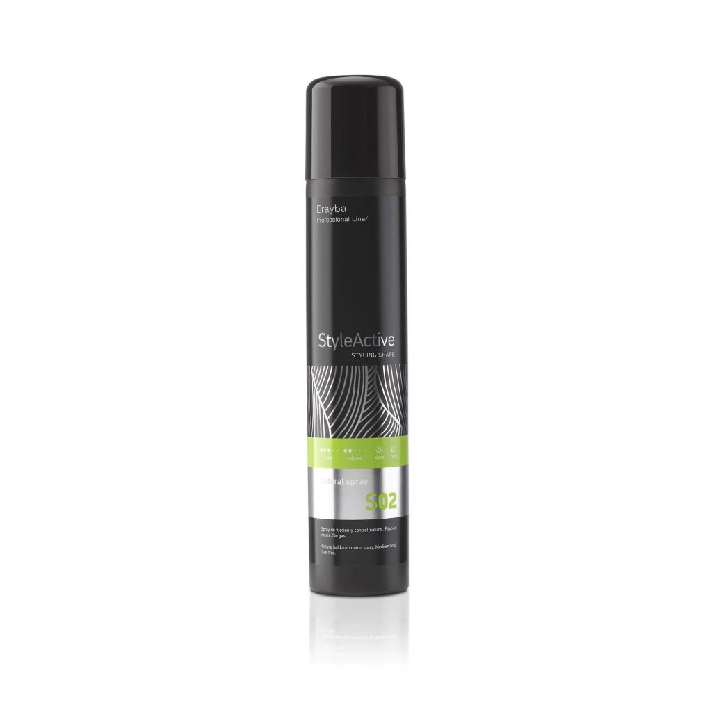 Spray de fijación natural media sin gas S02 Natural Spray 300 ml. Erayba