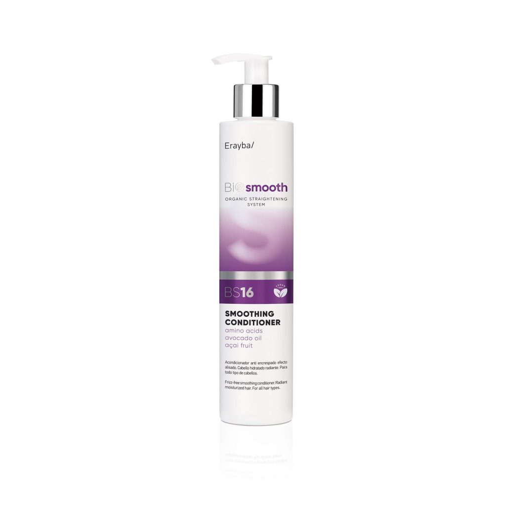 Acondicionador anti crespado efecto alisado. BS16 Acondicionador Smoothing Vegano 250 ml. Erayba