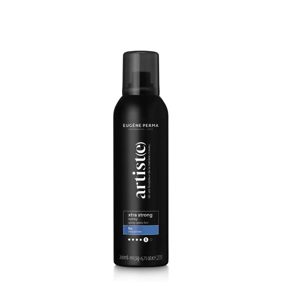 Spray fijador extra fuerte para todo tipo de cabello Xtra Strong Spray 200 ml. Artiste Eugeneperma