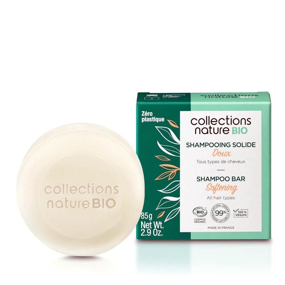Champú Sólido Suave, 99% de origen natural y 100% vegano, para todo tipo de cabello Nature Bio 85 g. Eugeneperma