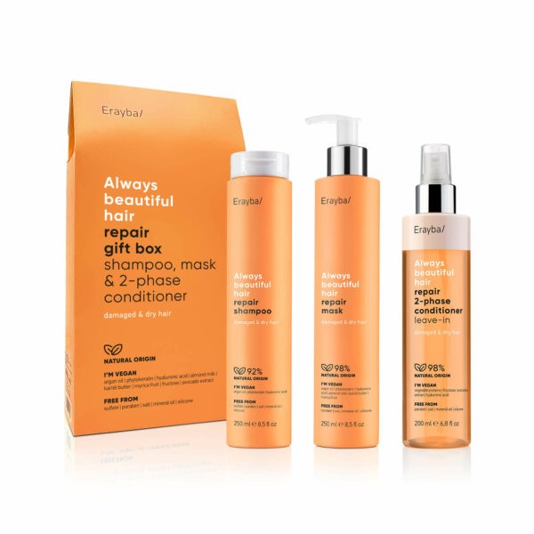Erayba Abh/ repair gift box Pack Reparador cabellos secos y dañados