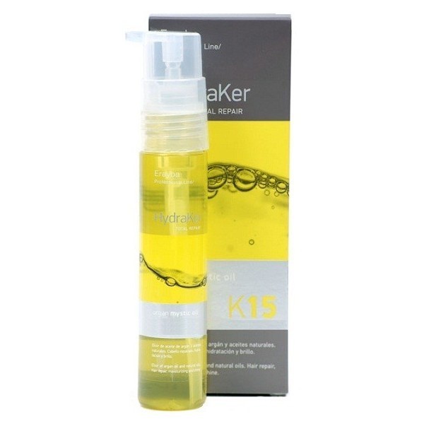 Erayba Elixir de aceite de Argán y aceites naturales, consigue cabello reparado, hidratado K15 Keratin Argan Mystic Oil 50 Ml.