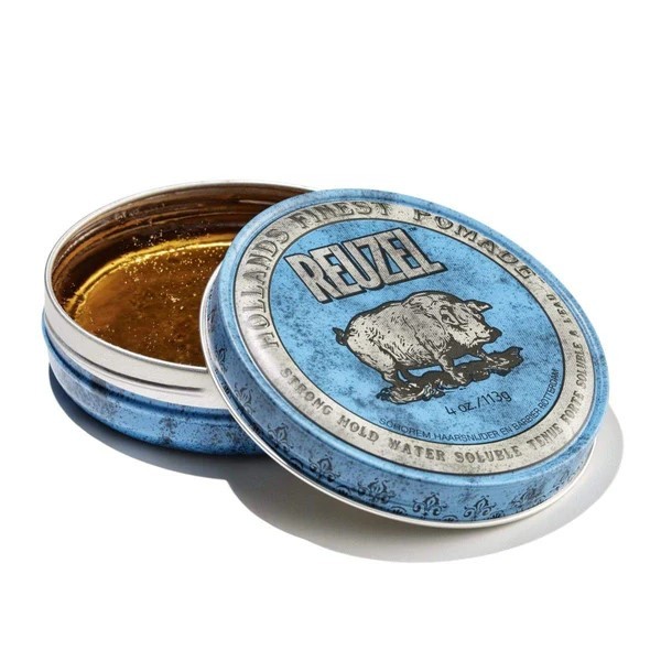 Pomada soluble en agua Reuzel Blue Strong Hold 113 gr.