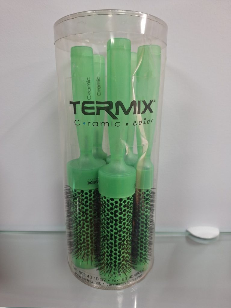 Pack Bote de 5 Cepillos Termix Ceramic Color verde