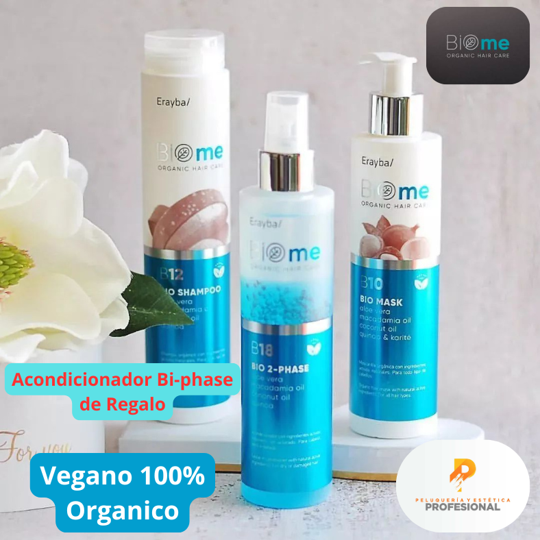 Pack Biome Champú y Mascarilla + Regalo Bi-Fhase Erayba