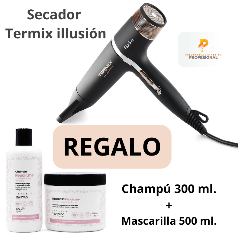 Secador de pelo Profesional Termix Illusion + Regalo Champú y Mascarilla Termix
