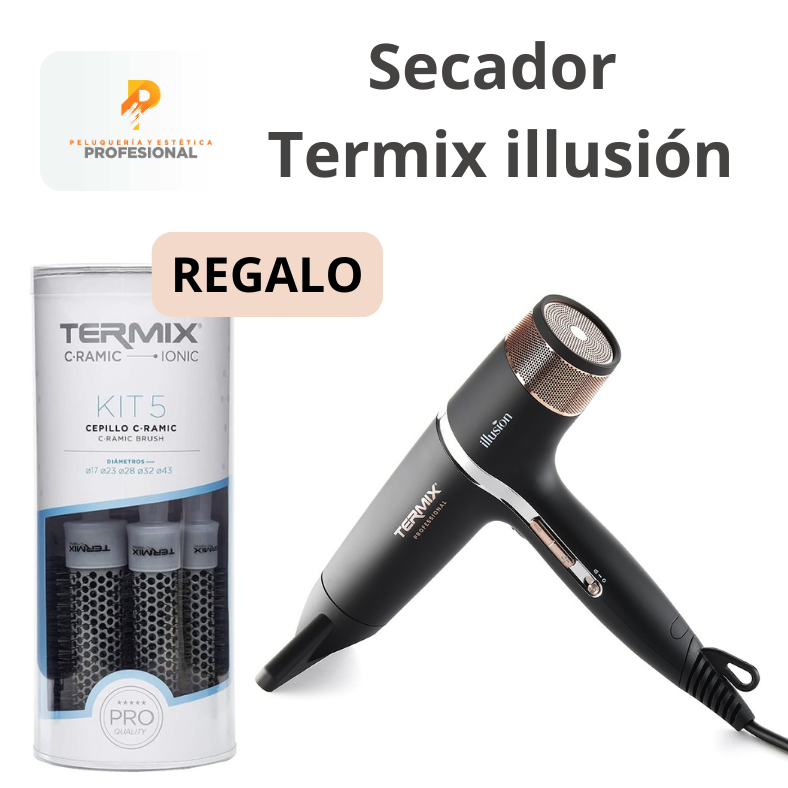 Secador de pelo Profesional Termix Illusion + Regalo Bote 5 cepillo C-ramic