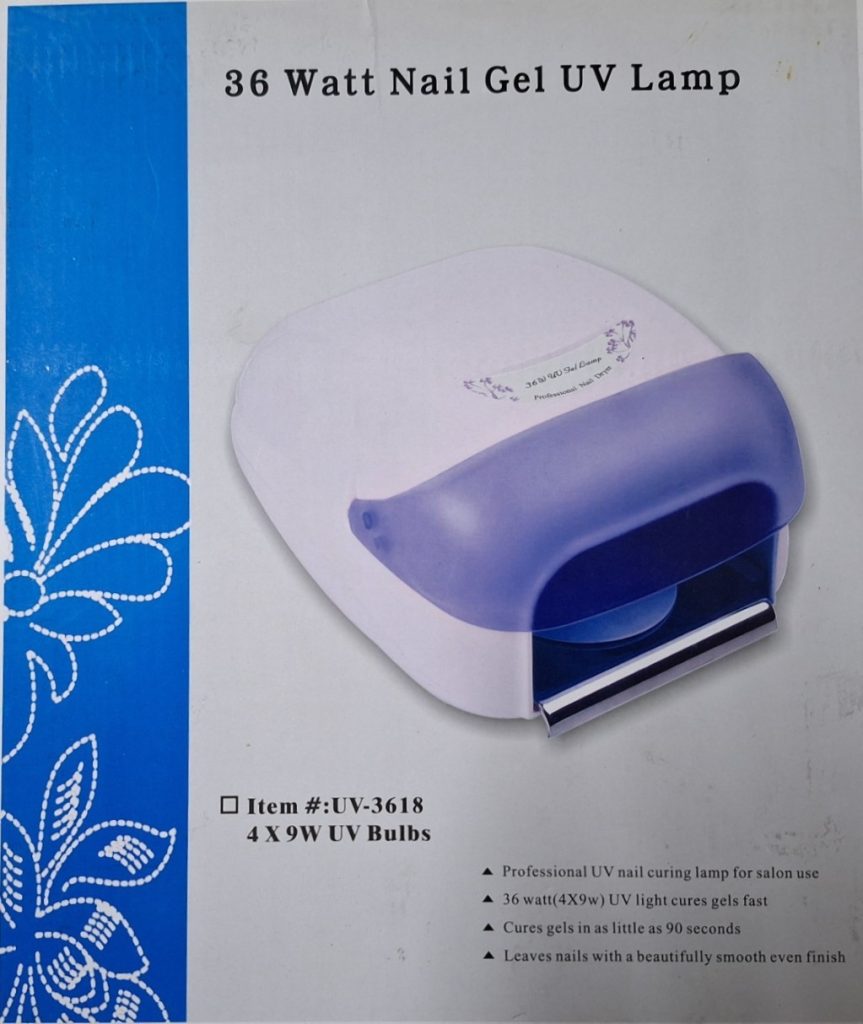 Lámpara para manicura 36w con Sensor + temporizador