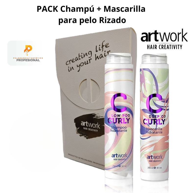Pack Dúo Curly Shampoo + Mascarilla 250 ml. pelo rizado Artwork