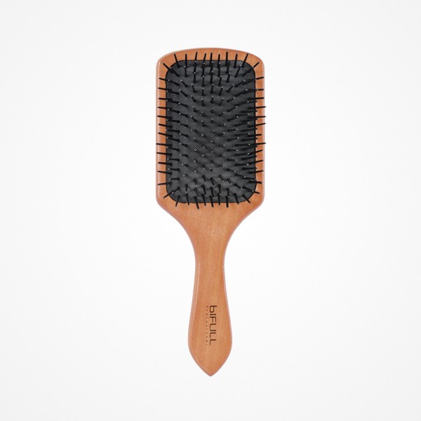 Cepillo raqueta madera grande púas nailon PB