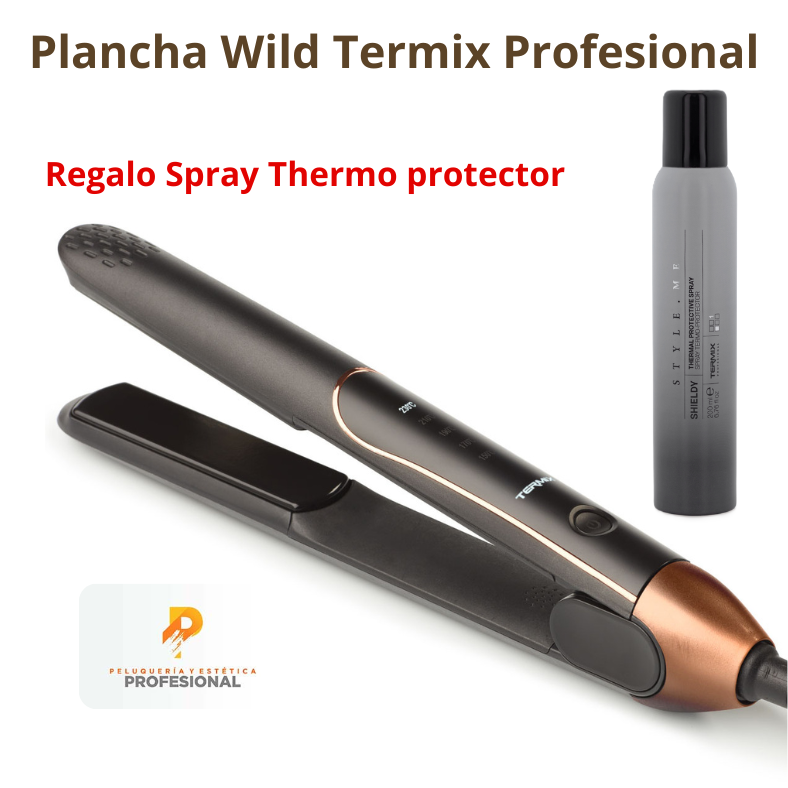 Plancha de pelo Profesional Termix Wild + Regalo Spray termoprotector de pelo