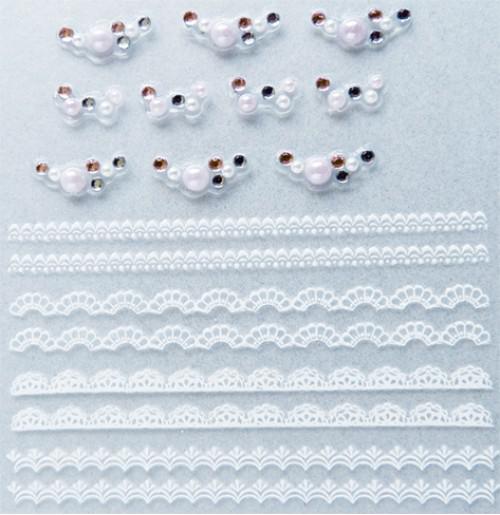 ADHESIVO 3D DECORACION UÑAS TIRA   PERLA5