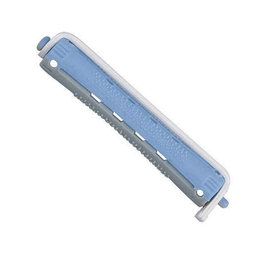 BIGUDIS PLAST BICOLOR LARGO Gris-Azul 12 UND