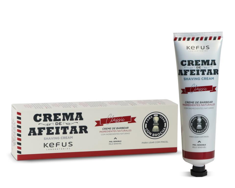 Crema de Afeitar Classic brocha Kefus For Men 150