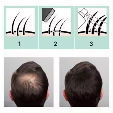 Fibra de pelo Castaño Oscuro 25 g