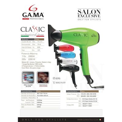 GAMA SECADOR CLASSIC VERDE 2400 W