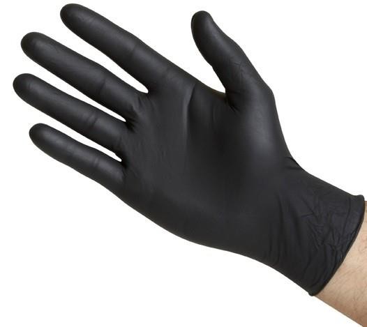 GUANTE NITRILO PREMIUM NEGRO TALLA S 100 und
