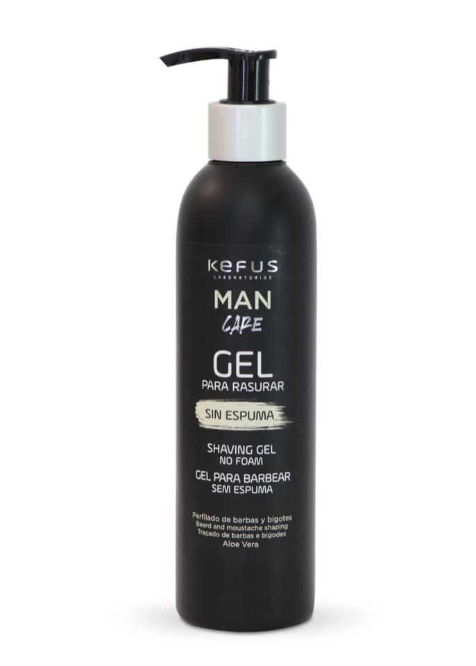 Gel afeitar y rasurar con Aloe Vera 250 ml  Kefus