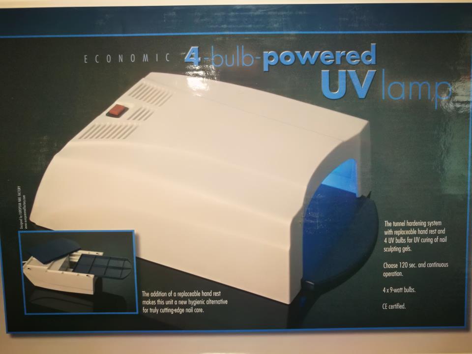 Lampara Uñas UV 36W   4 BOMBILLAX9W