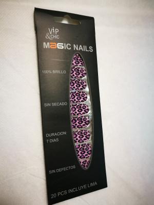 MAGIC NAILS  VIP & CHIC  PURPLE LEOPRADO