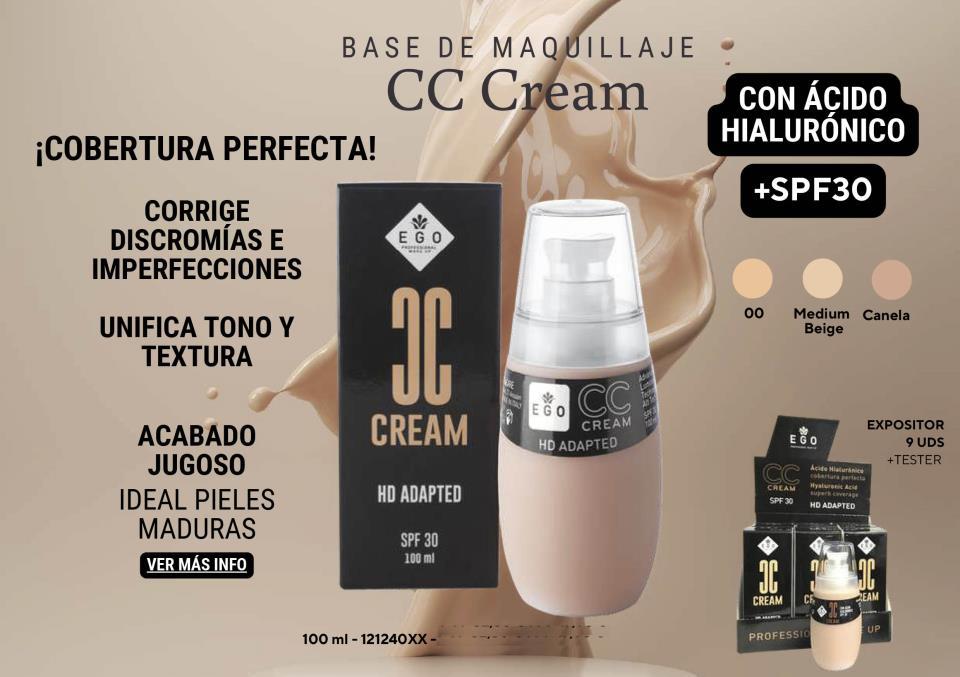 Maquillaje CC Cream SPF30 - 100 ml  EGO