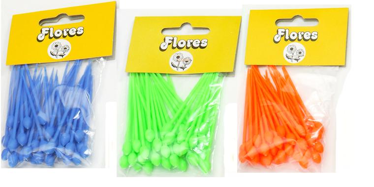 PINCHOS DE COLORES  BOLSA 40 UNID