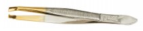 PINZA DEPILAR PUNTA DORADA R 207