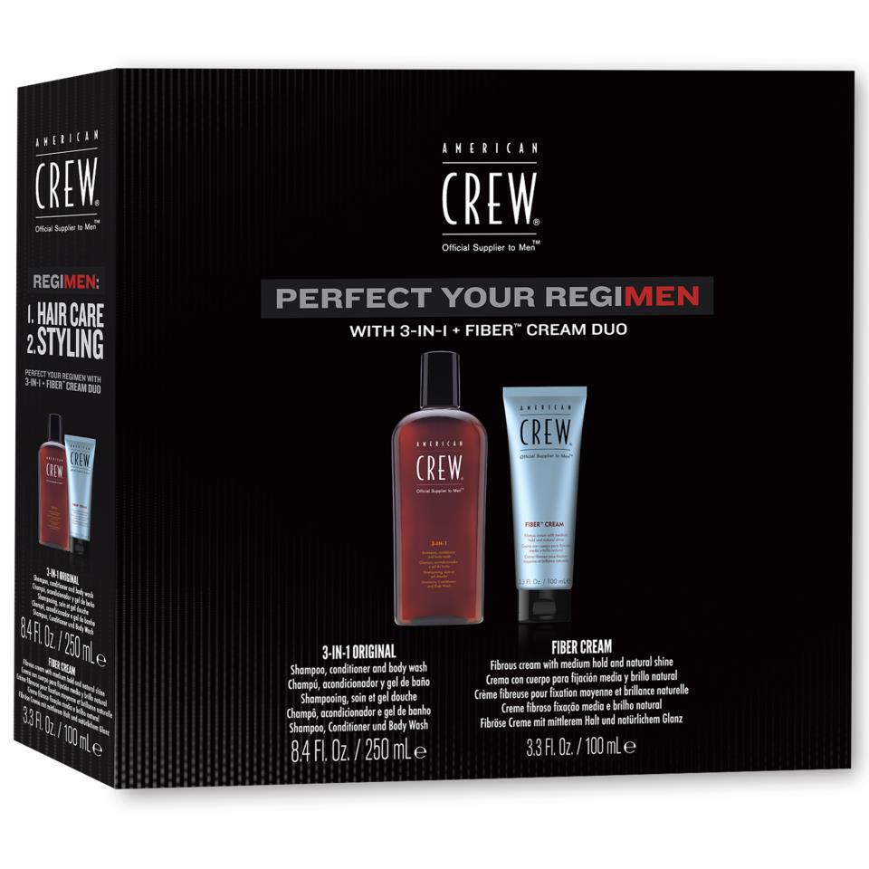 Pack 3-IN-1 & FIBER CREAM American Crew