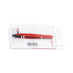 Pinza Depilar Rubis Roja Punta Esp  ASUER