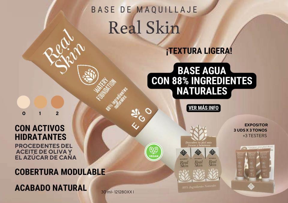 Real Skin Watery Foundatión 30 ml Ego