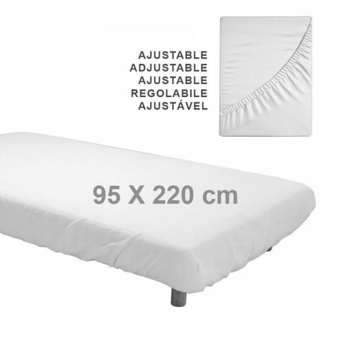 Sabana Ajustable PP 20 g  95 x 220 blanco 100 und